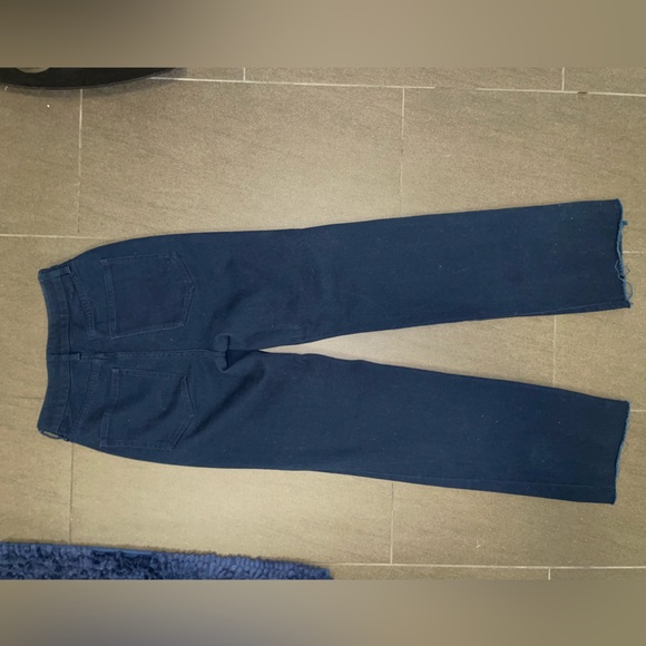 WeWoreWhat High Waist Straight Leg Jeans, Navy, Size 24 - Picture 5 of 6